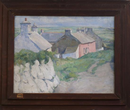 Walter Durac Barnett (1876-1961) Solva, Pembrokeshire 14 x 18in.